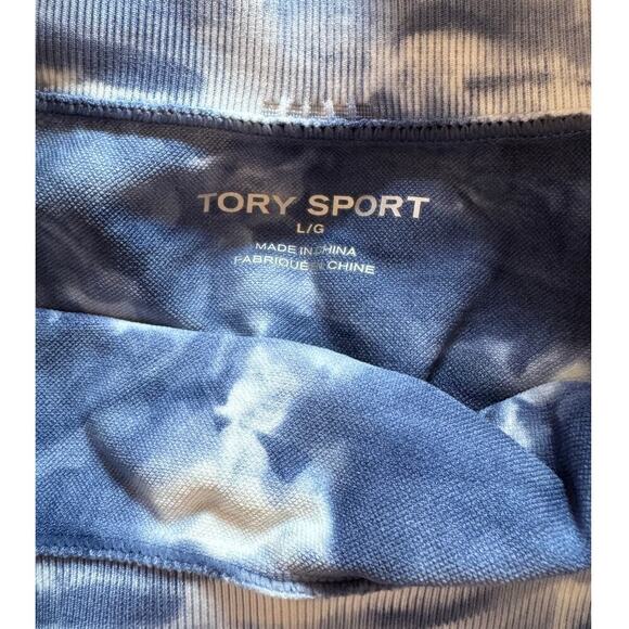 TORY BURCH Tory Sport High-Rise Seamless Tie Dye Spandex Biker Shorts Size L - Picture 5 of 5